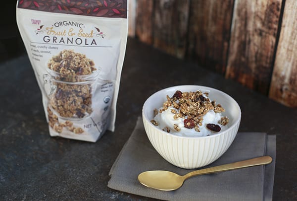 Ekologisk frukt och frögranola |  Trader Joe's glutenfria livsmedel